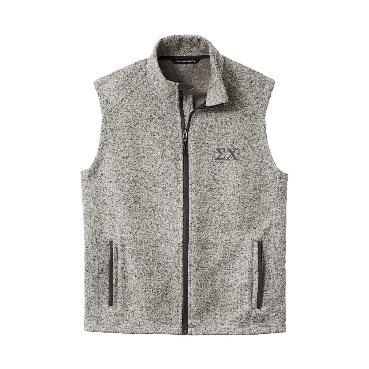 New! Sigma Chi Heather Grey Vest