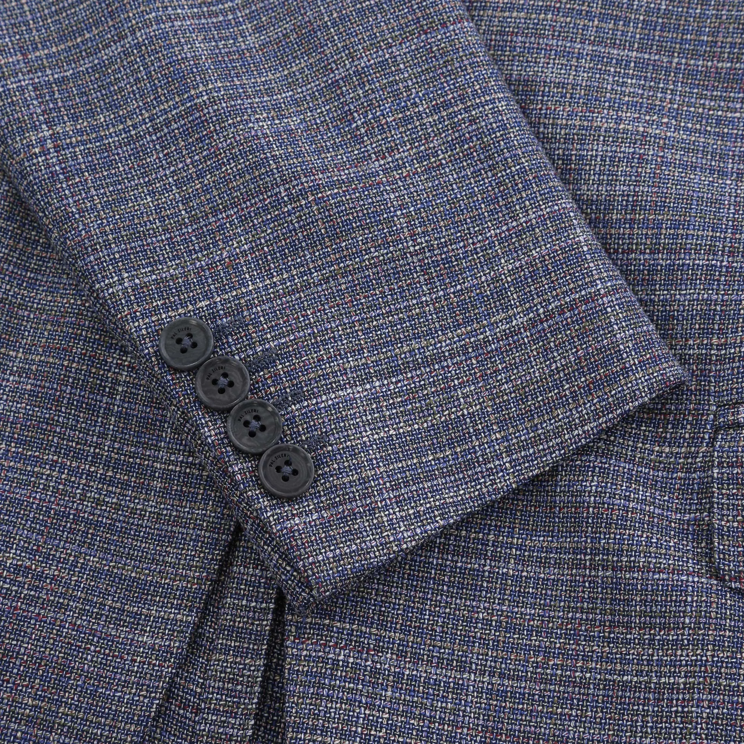 Pal Zileri Open Weave Blue Check Jacket in Blue Check