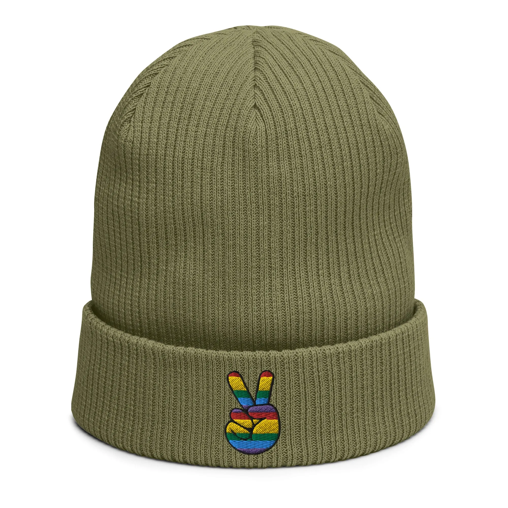 Peace Sign Gay Pride Beanie