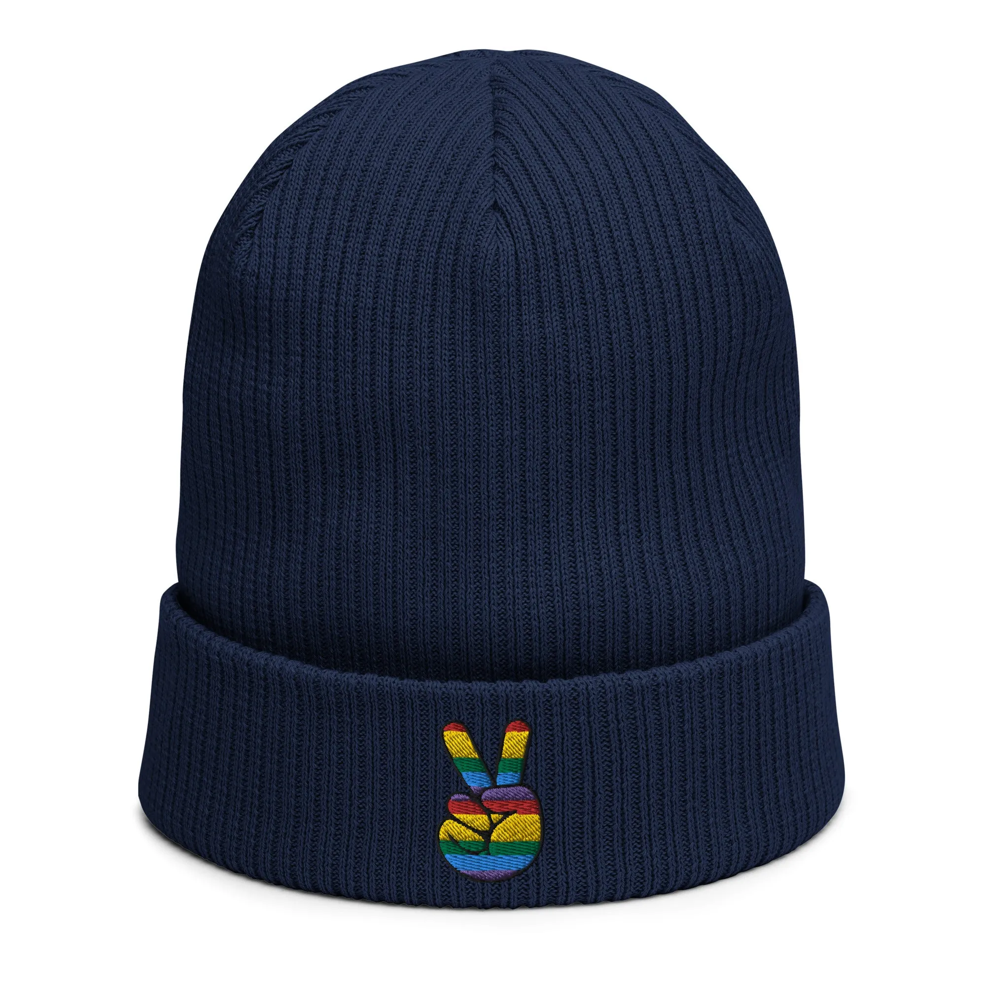 Peace Sign Gay Pride Beanie