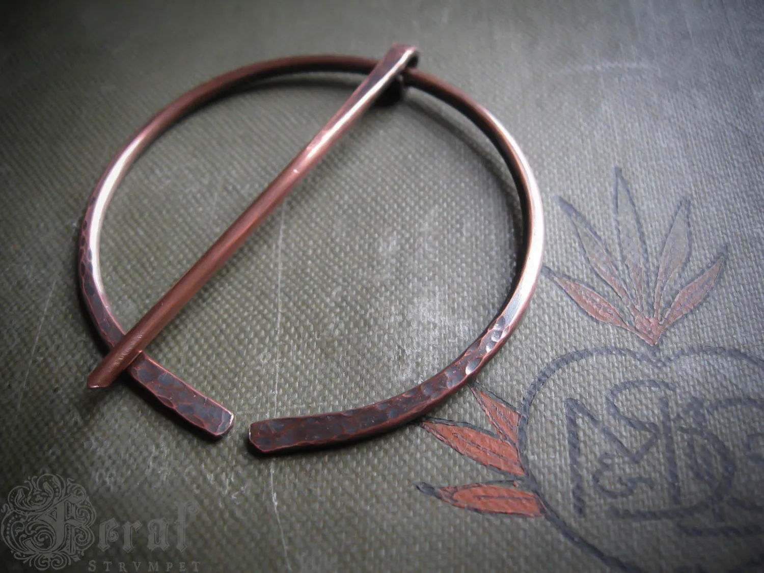 Pictish Penannular Brooch in Copper