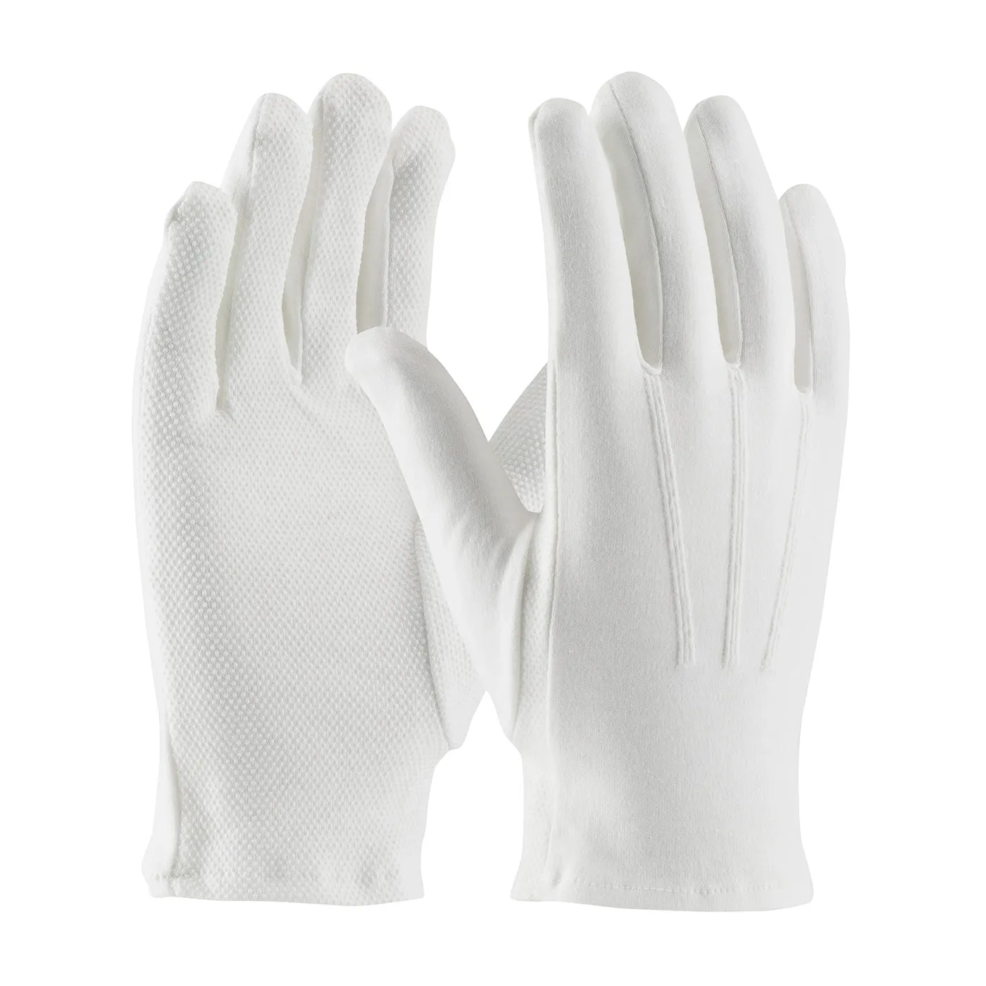 PIP 130-100WMPD Cabaret Cotton Dress Dotted Palm Safety Glove (One Dozen)