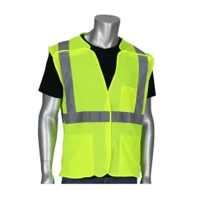 PIP 302-5PMV ANSI Type R Class 2 Mesh Breakaway Vest, 1 Each