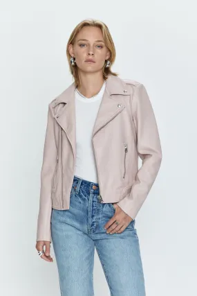 Pistola Nicolette Mod Moto Jacket in Mellow Rose