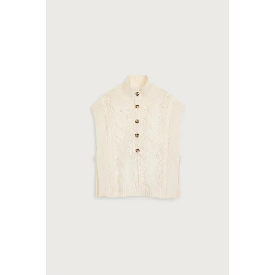 PLAGNY Knitted Vest Cream