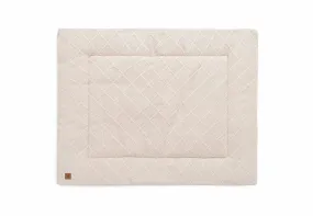 Playpen Mat 75x95cm Check Knit - Oatmeal