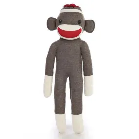 Plushland Giant Sock Monkey Stuffed Animal - Life Size Huge 72 Inches, Soft Polyester Filling