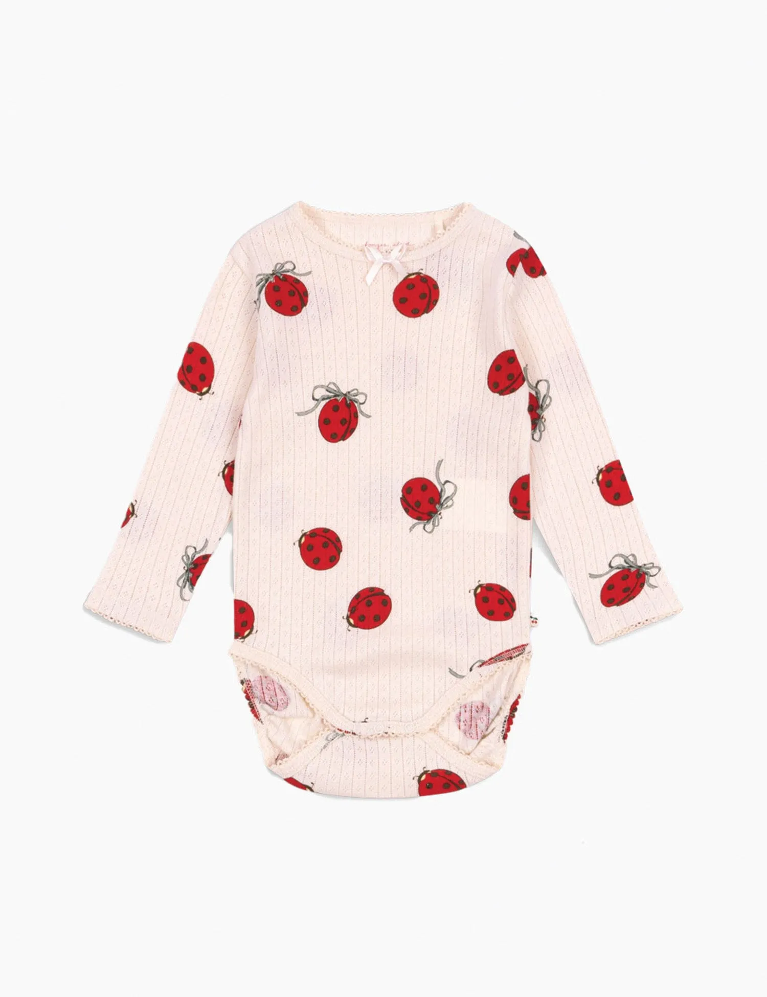 Pointelle Minnie Bodysuit in Ladybug