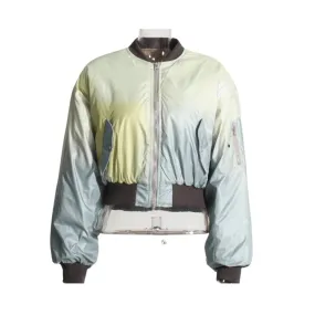 Pre Order:  Ombre Yellow Zip-Up Cropped Jacket