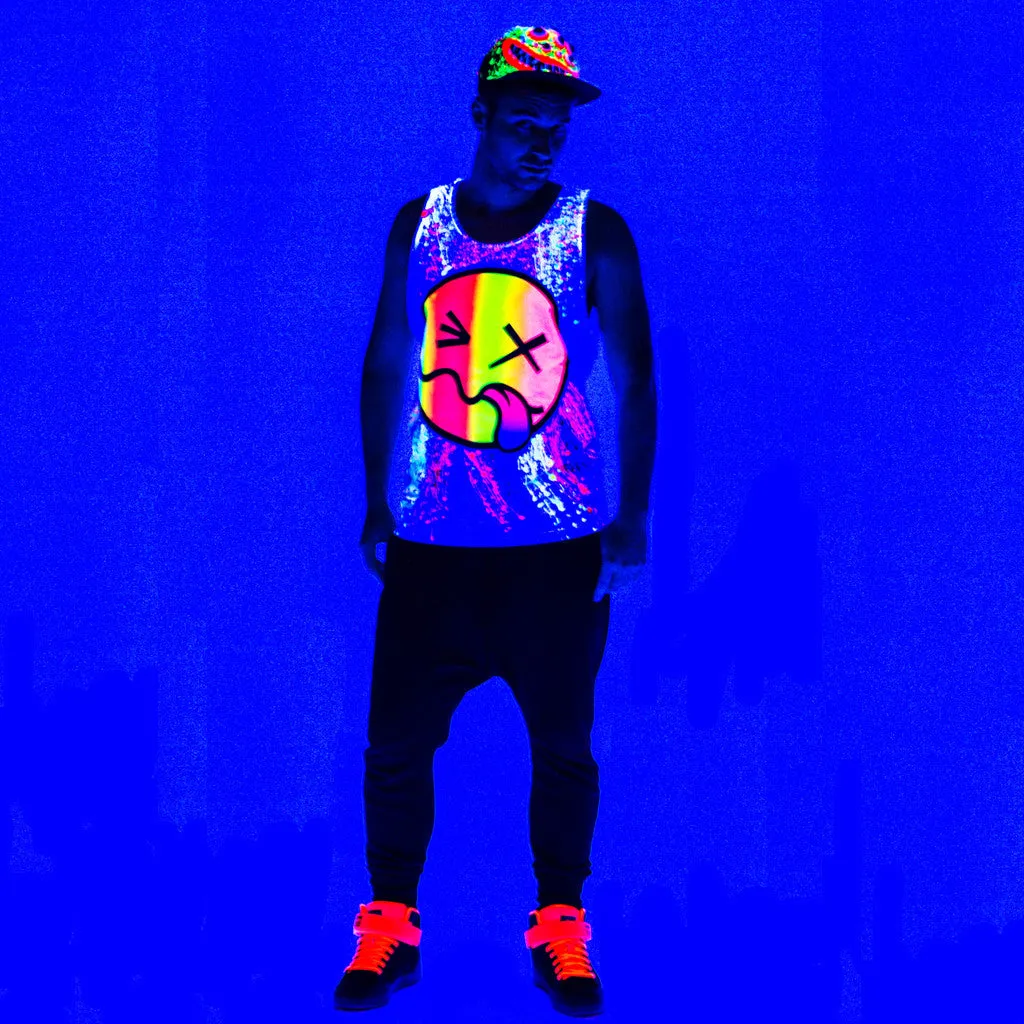 RAINBOW TONGUE BEATER VEST BLACK