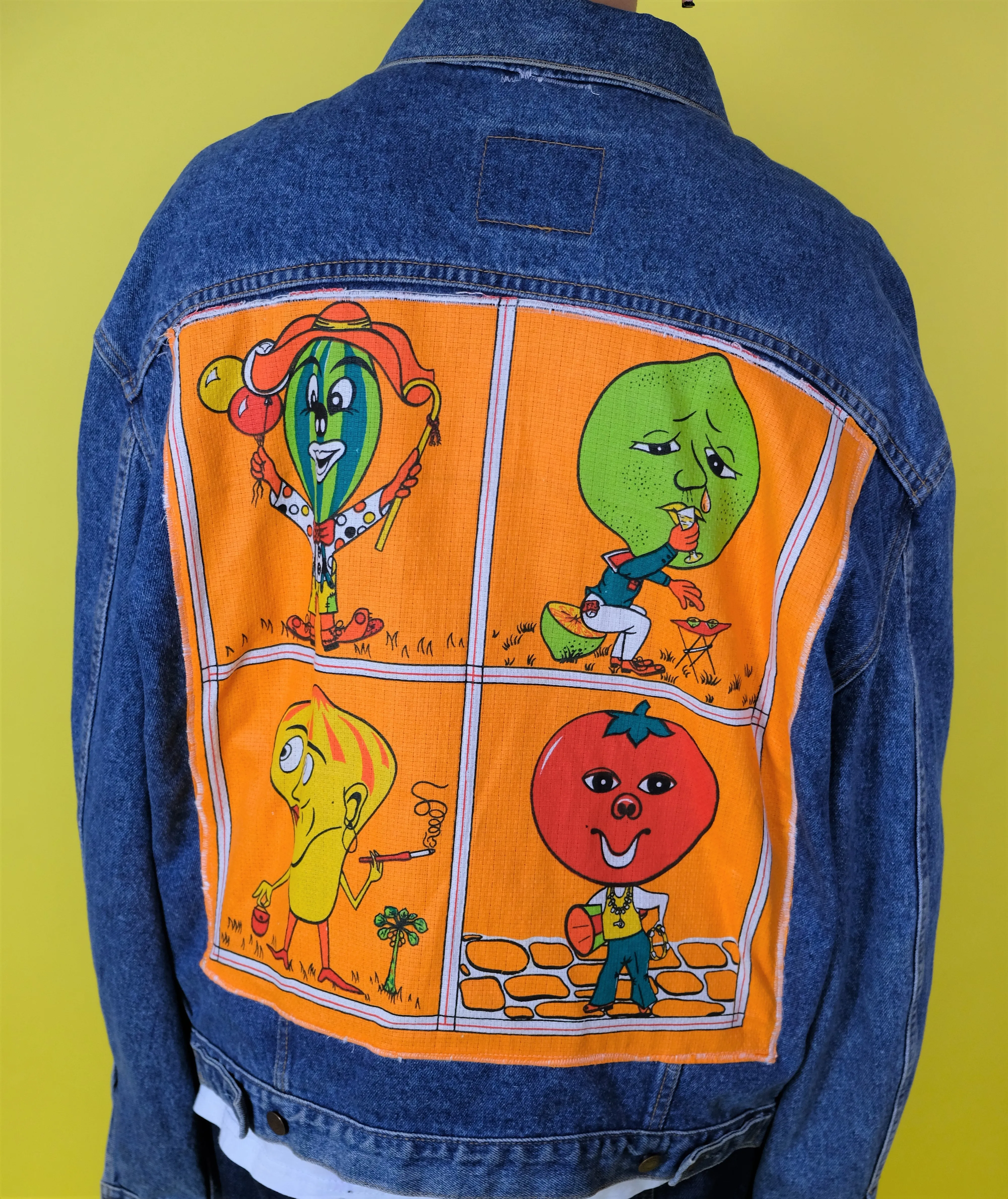 Reworked Kitsch Vegetable jacket- L