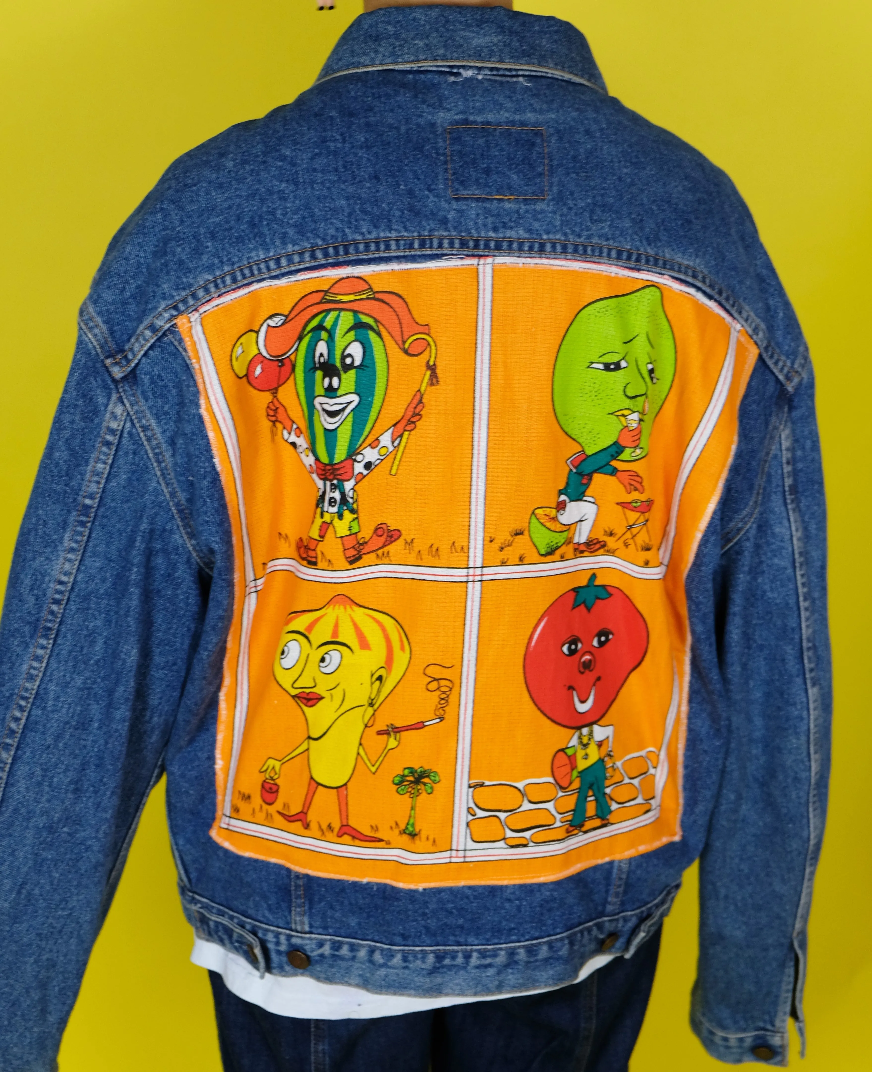 Reworked Kitsch Vegetable jacket- L