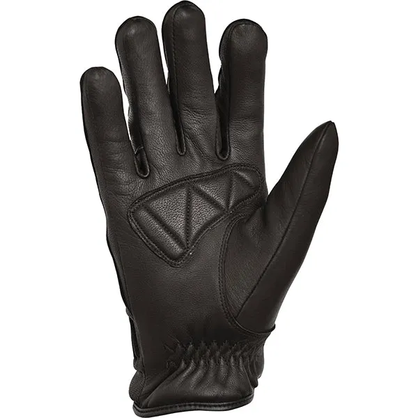 Richa Brooklyn Waterpoof Leather Touring Cruiser Motorcycle Gloves Black