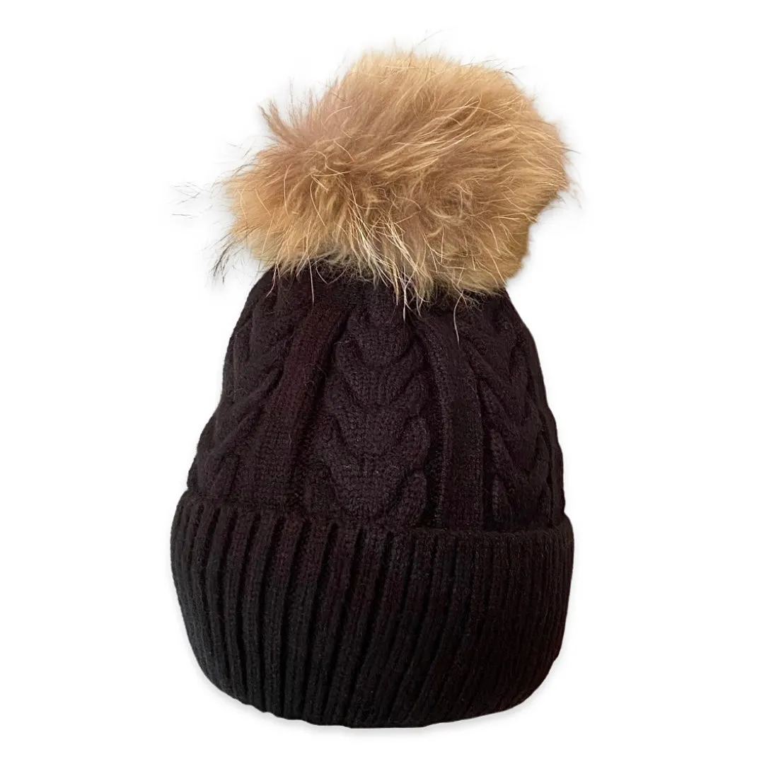 Rope Pom Pom Winter Hat