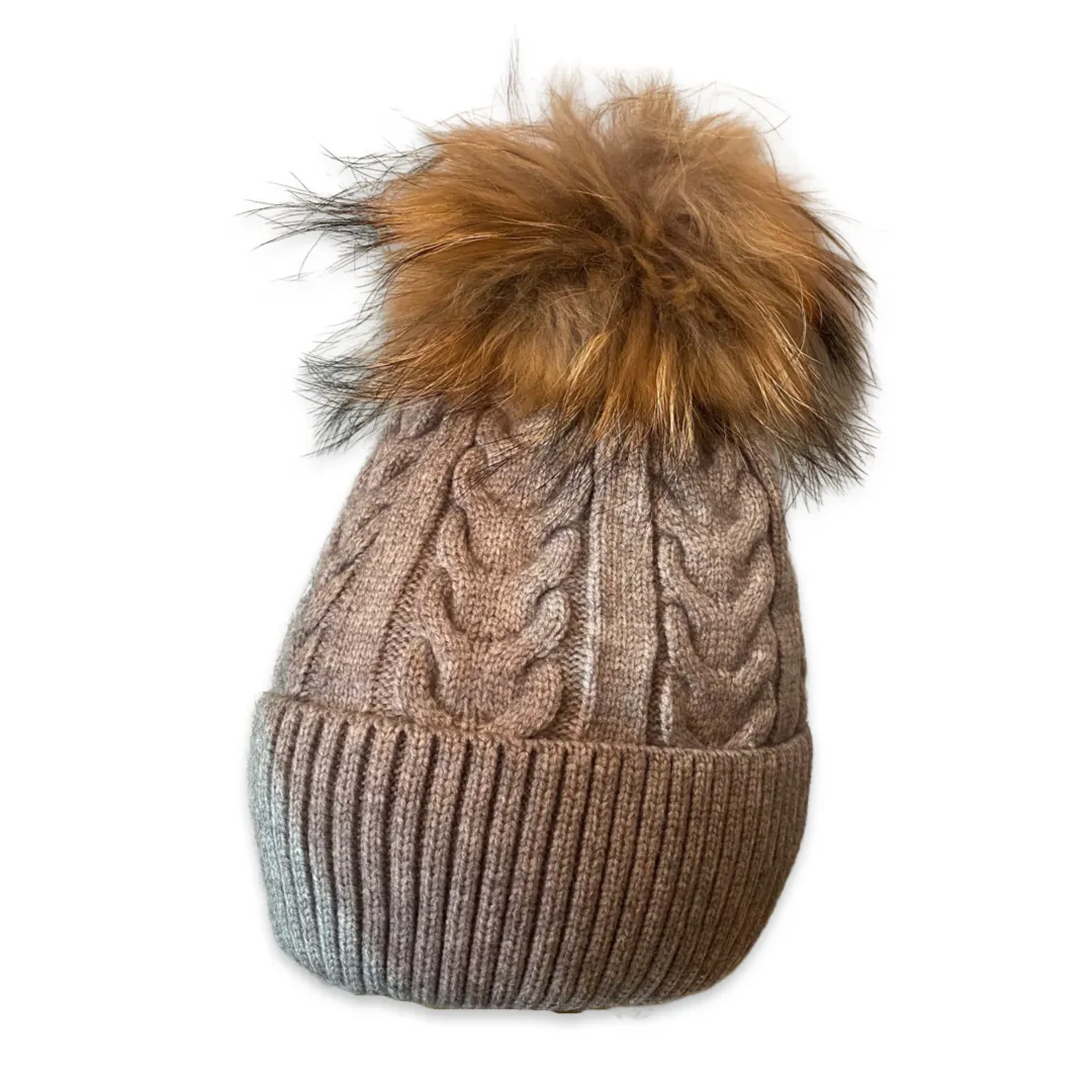 Rope Pom Pom Winter Hat