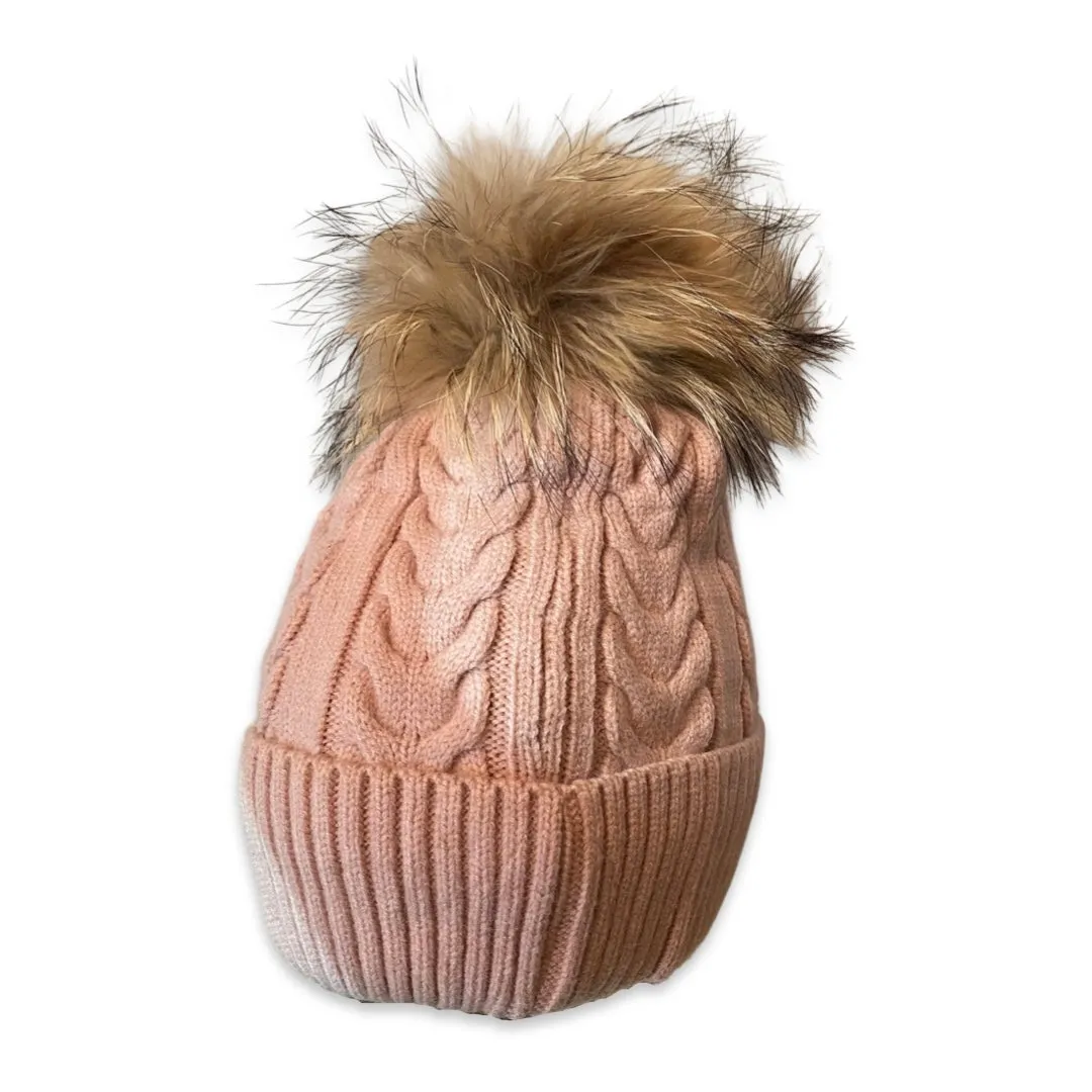 Rope Pom Pom Winter Hat