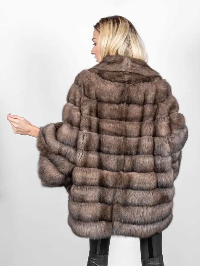 Sable Cape Coat