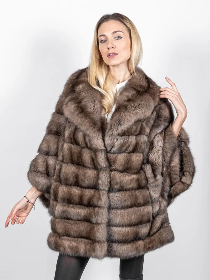 Sable Cape Coat