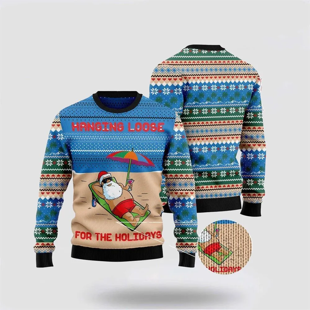 Santa Claus Holiday Ugly Christmas Sweater For Men And Women, Best Gift For Christmas, The Beautiful Winter Christmas Outfit