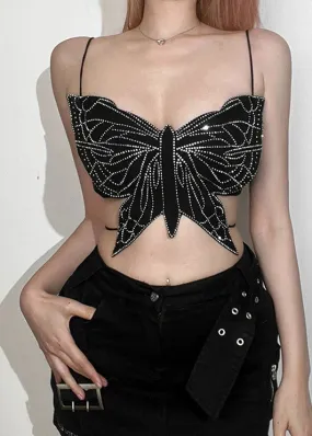 Sexy Butterfly Camisole with Sweet and Spicy Jazz Design (butter)