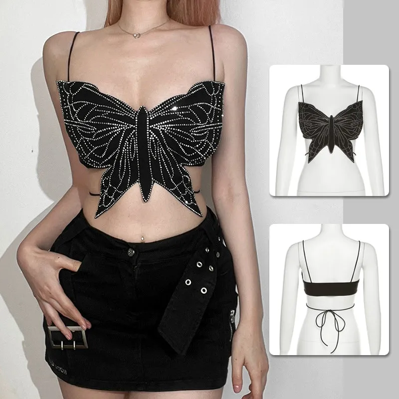 Sexy Butterfly Camisole with Sweet and Spicy Jazz Design (butter)