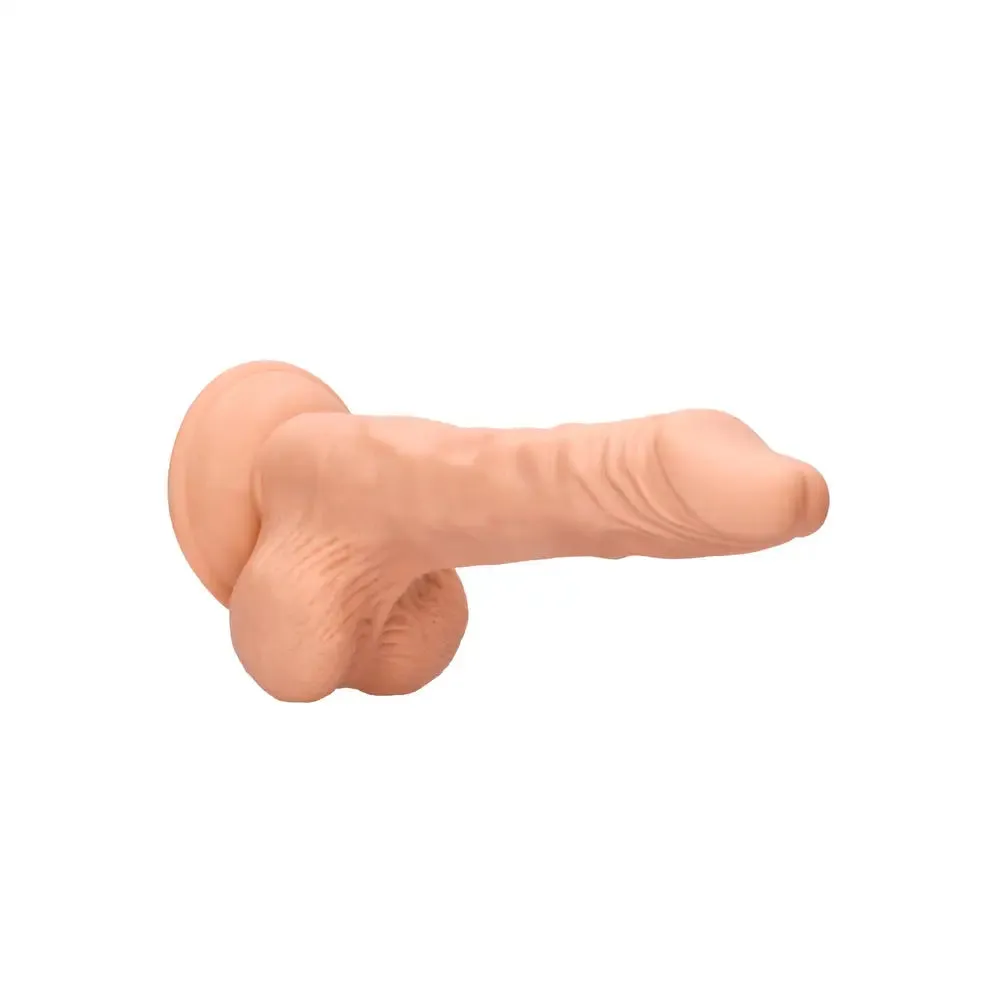 Shots Flesh Pink Realistic Dildo with Suction Cup and Balls