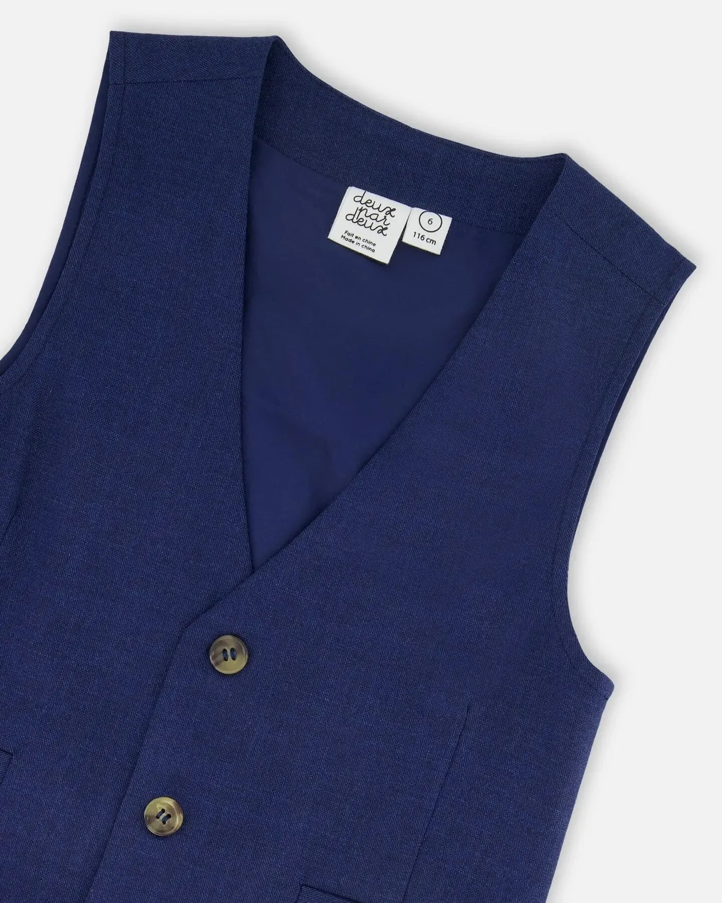 Sleeveless Vest Navy Blue