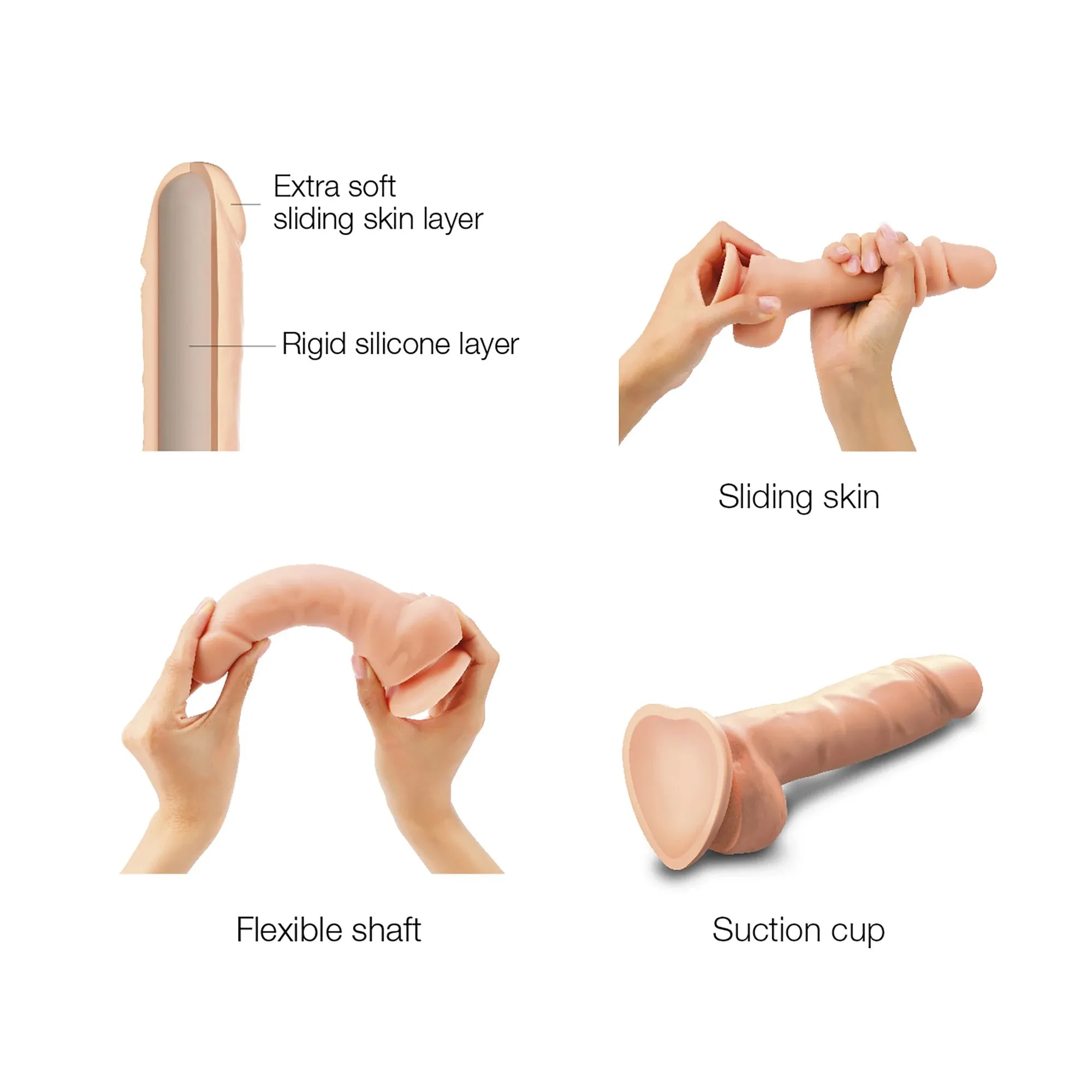 Sliding Skin Dildo by Strap-On-Me