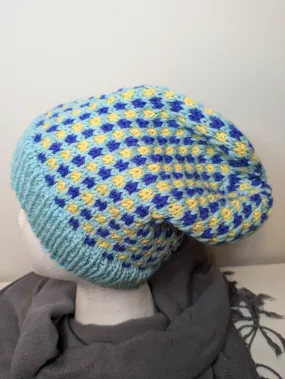 Slouchy Check Hat