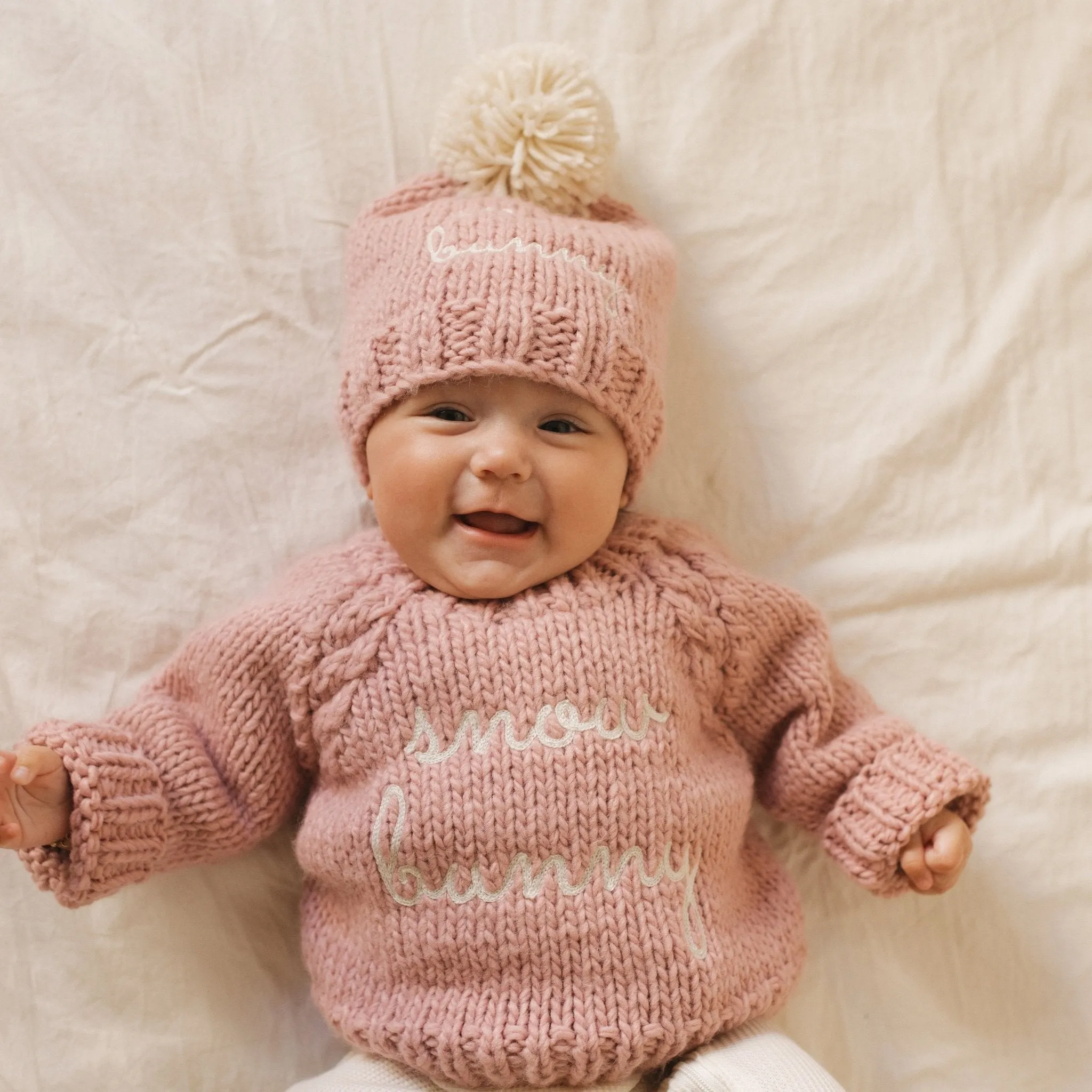 Snow Bunny Rosy Crew Neck Sweater for Baby & Toddler