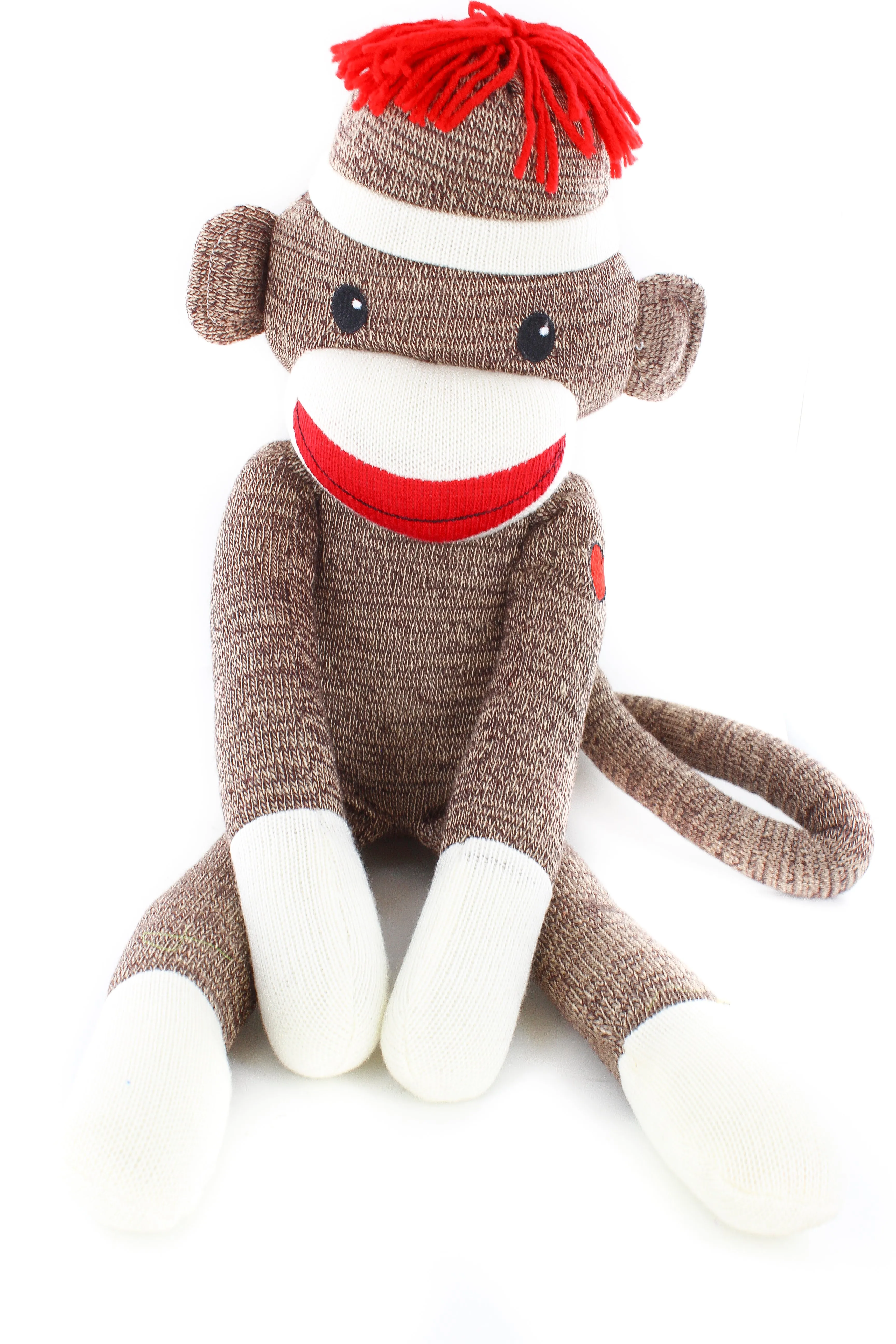 Sock Monkey Stuffed Brown in 6"