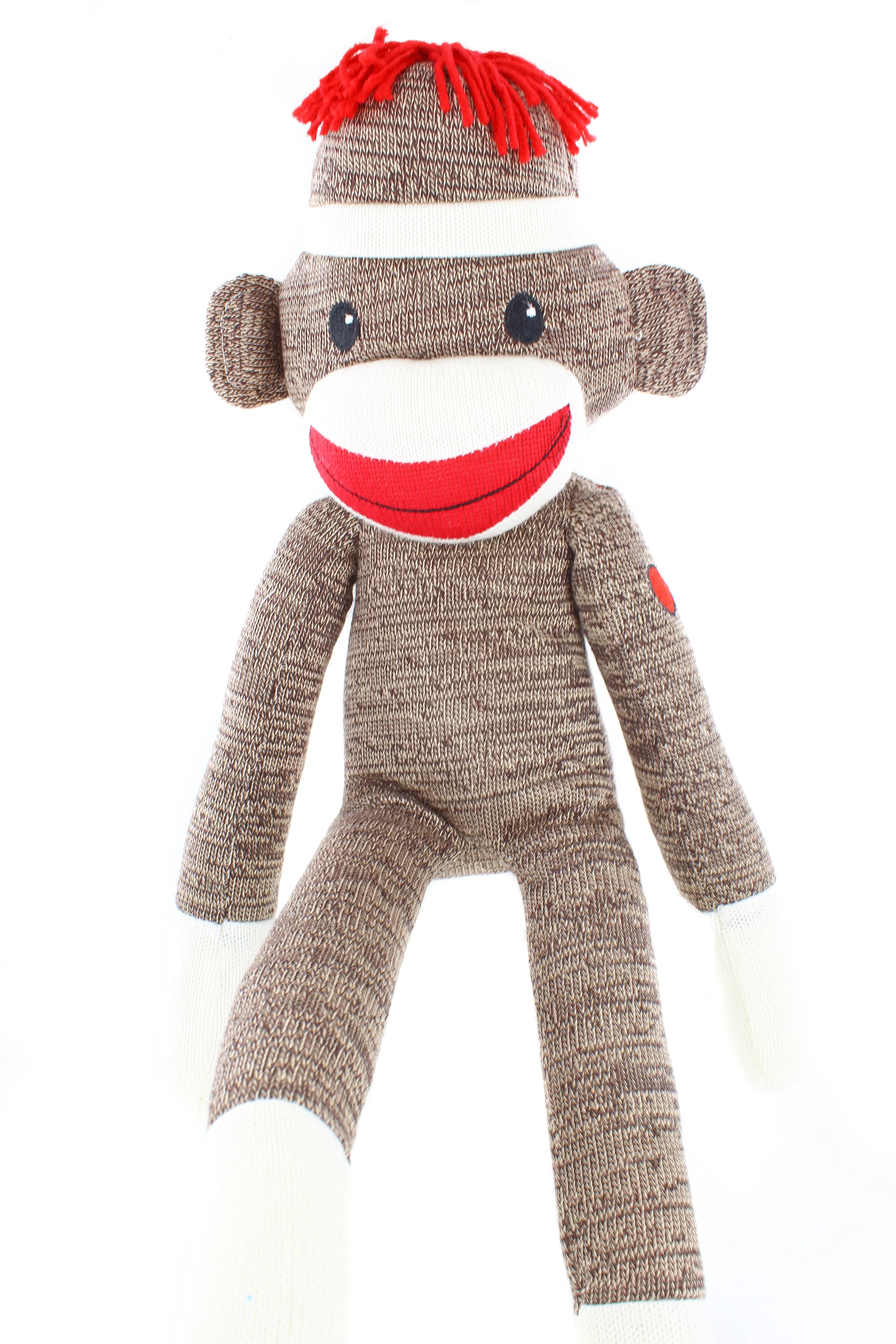 Sock Monkey Stuffed Brown in 6"