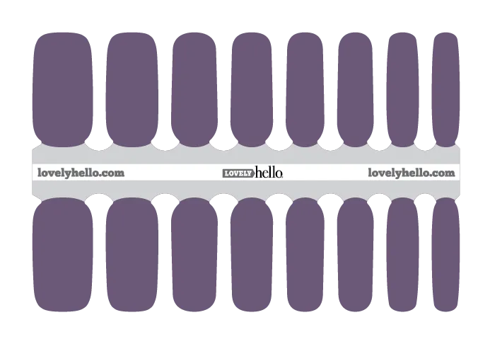 Soft Petal Purple Nail Wraps