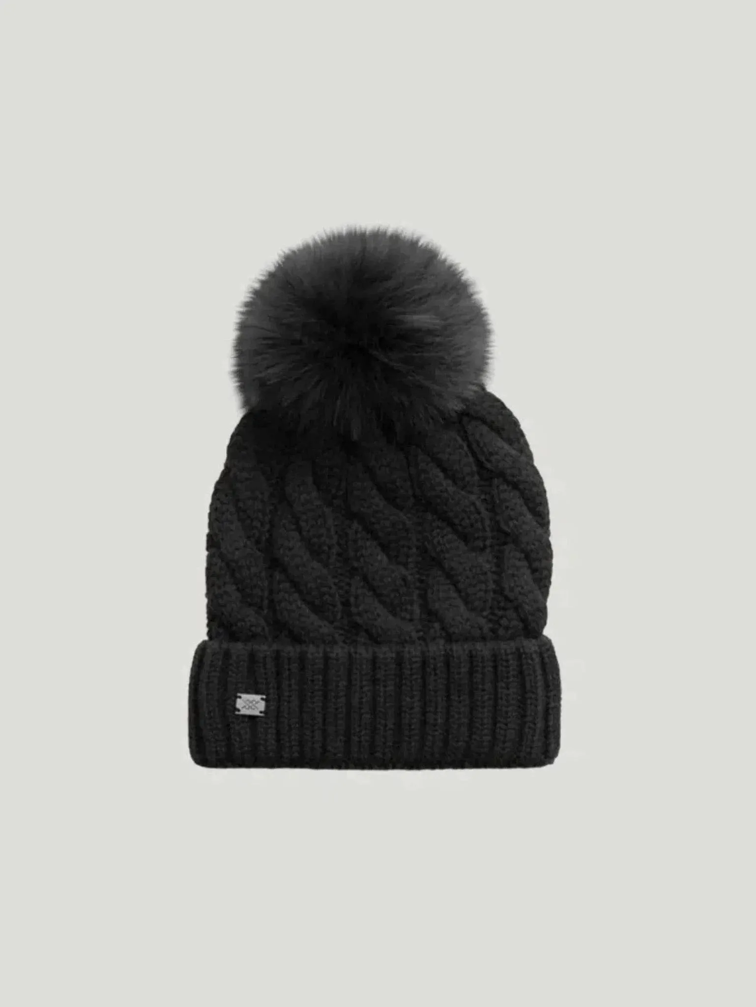 SOIA & KYO Amalie Removable Pom Beanie Knit Hat