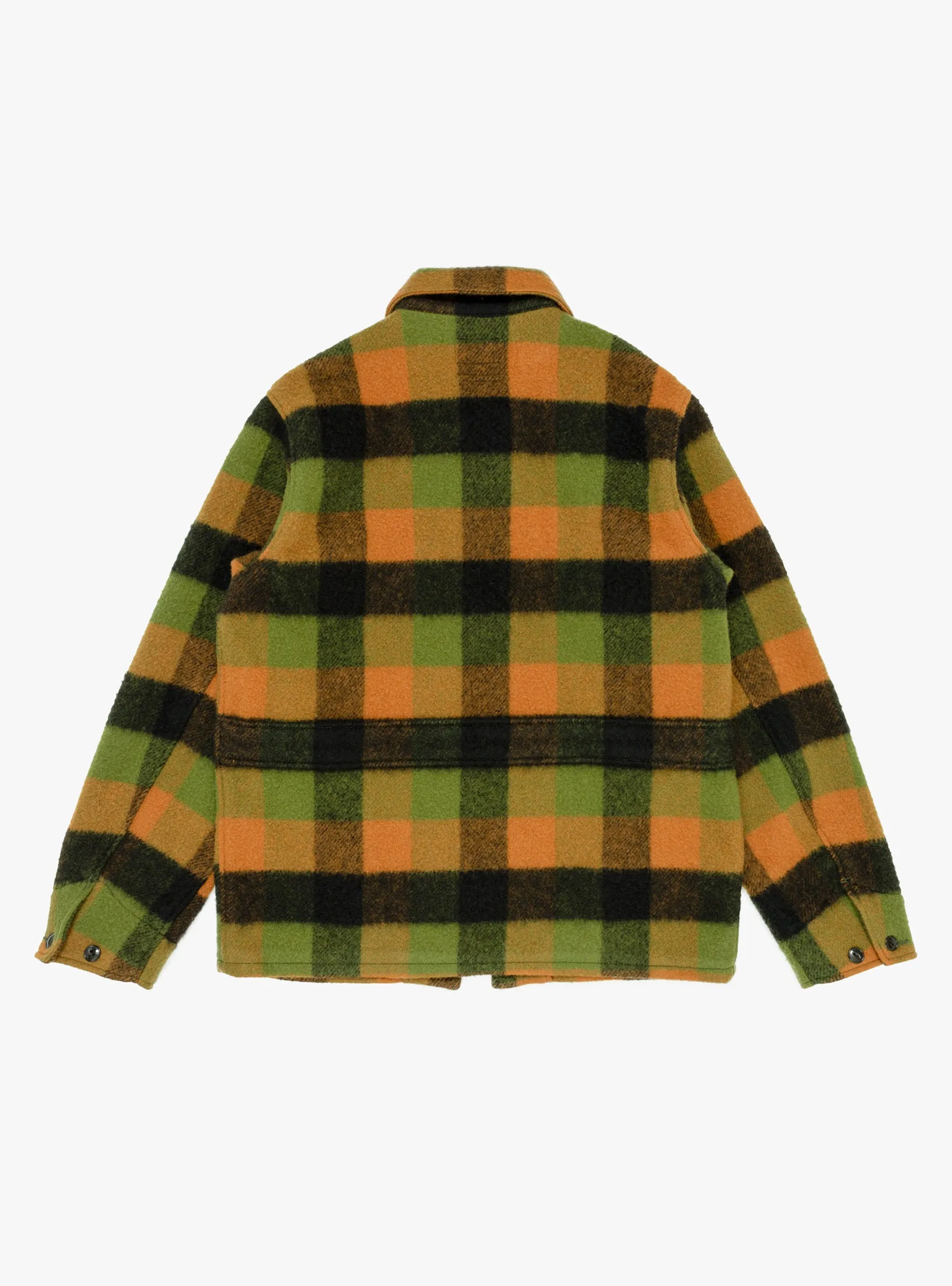 Sports Jacket Wool Plaid Green