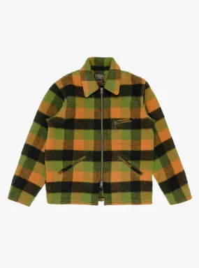 Sports Jacket Wool Plaid Green