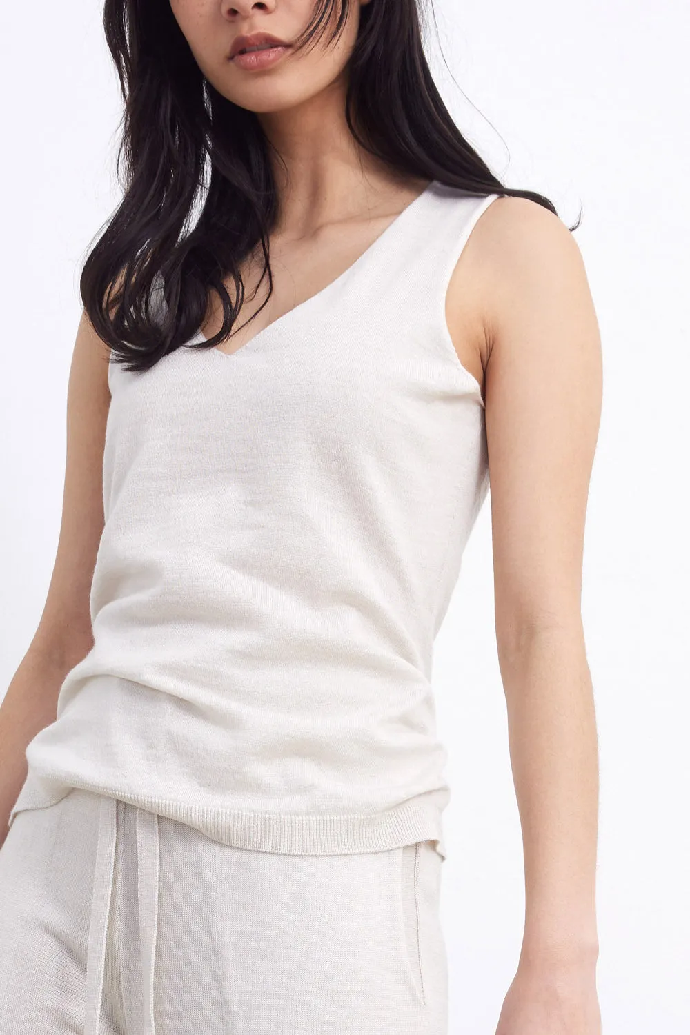 Standard Issue Merino Cami - Alabaster'