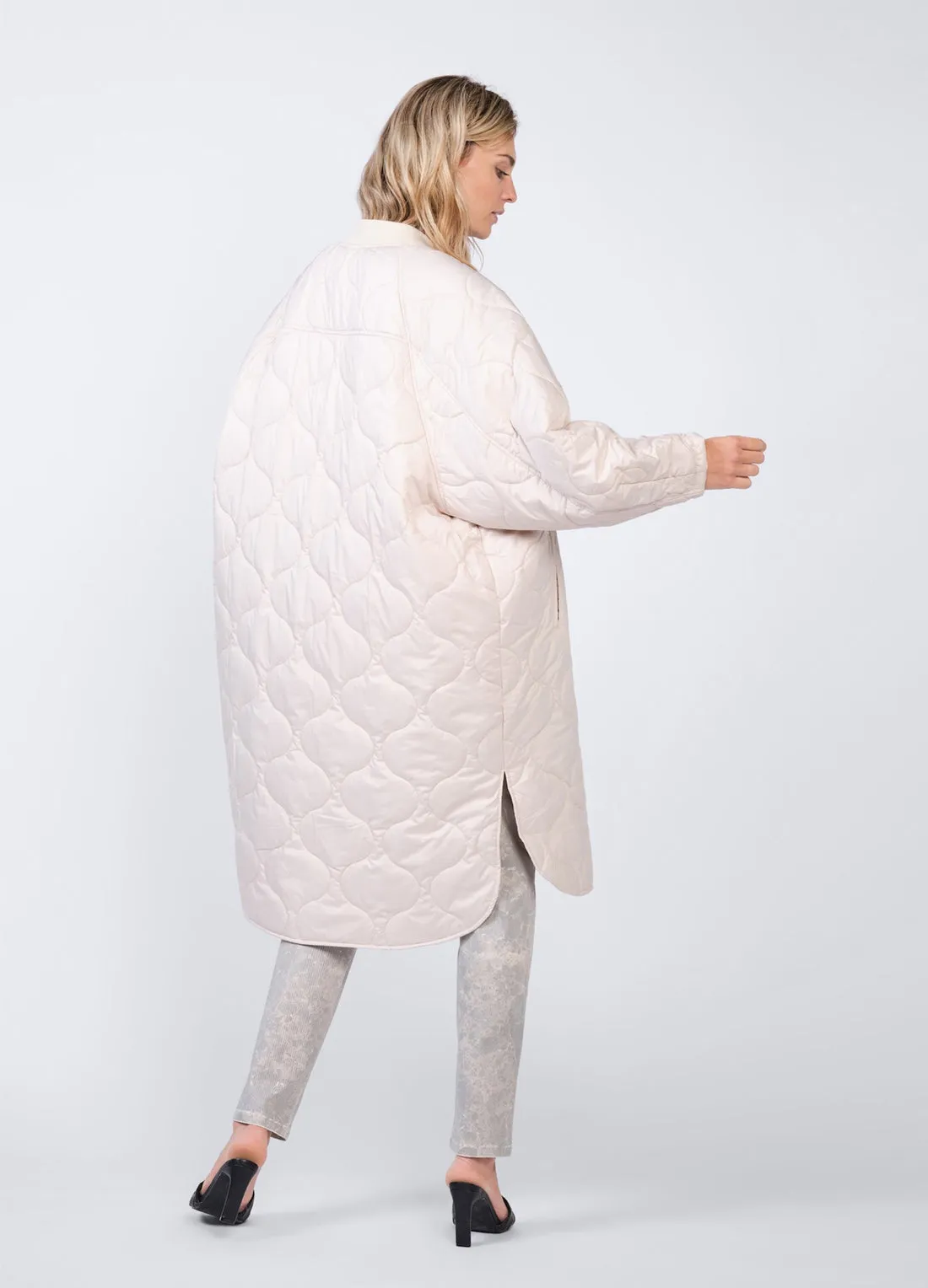 Summum Quilted Long Padded Coat