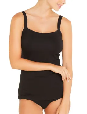 TALCO Curvy Shelf Bra Cami in Black