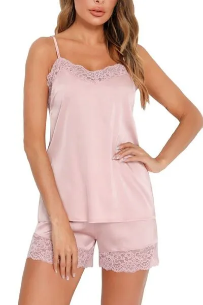 TEEK - Lace Cami and Shorts Lounge Set