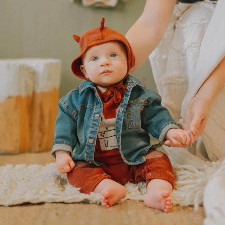 The Swiper Knit Fox Hat - Caramel - BABY