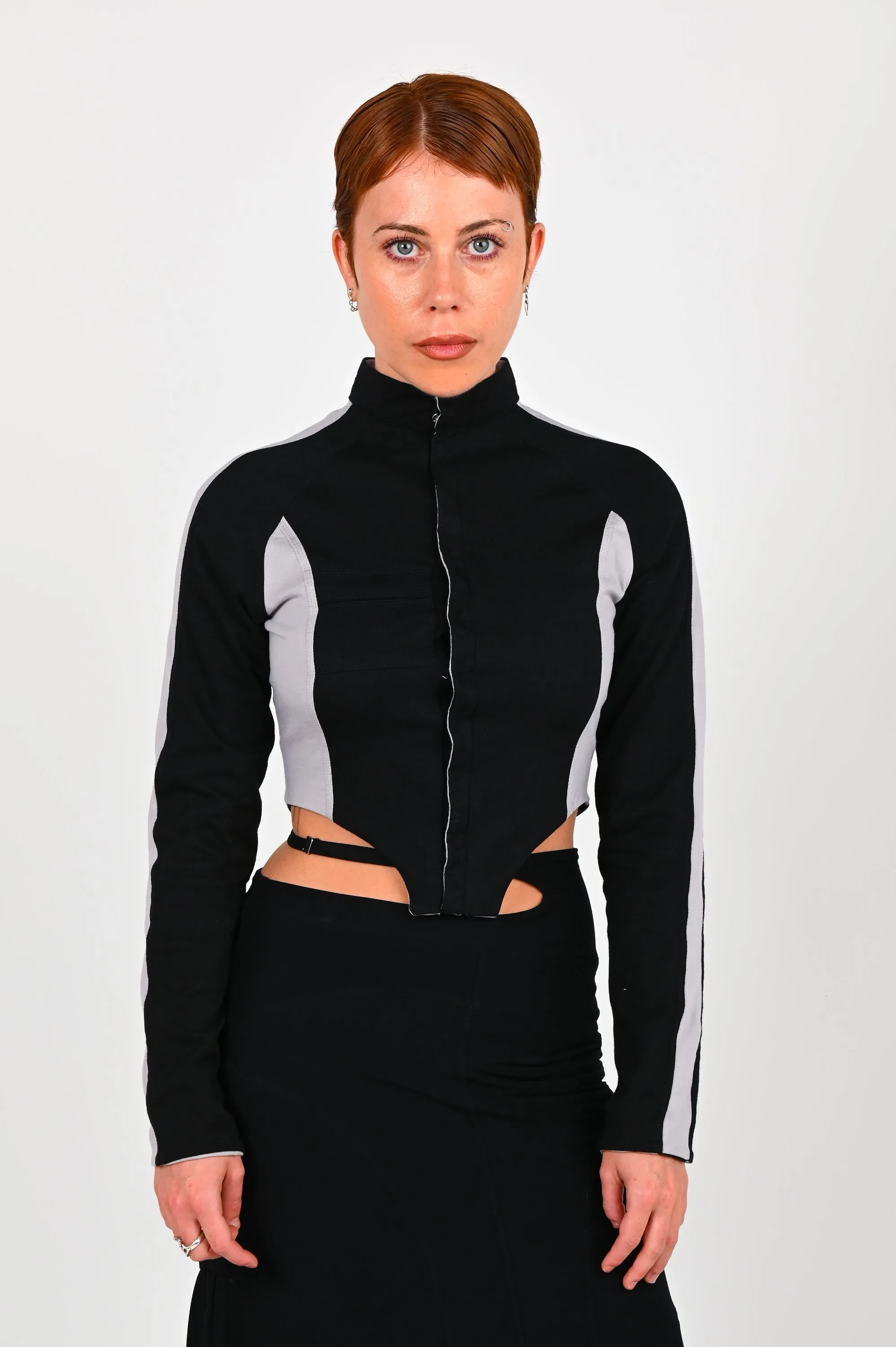 Toilè 'Plug' Reversible Light Jacket in Black & Steel