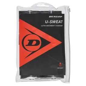 U Sweat 12 Pack Tennis Overgrip Black