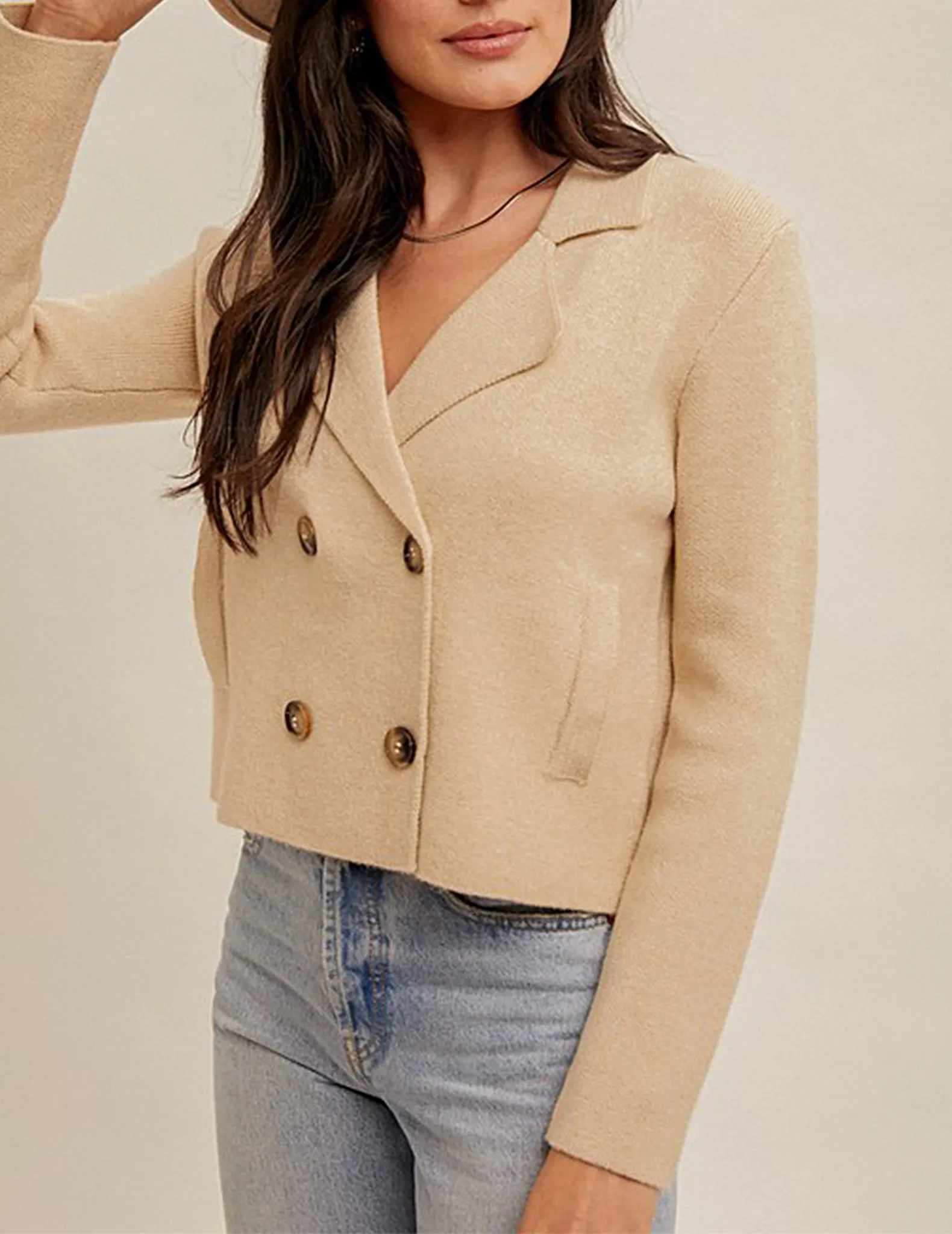 Verona Double Breasted Sweater Jacket