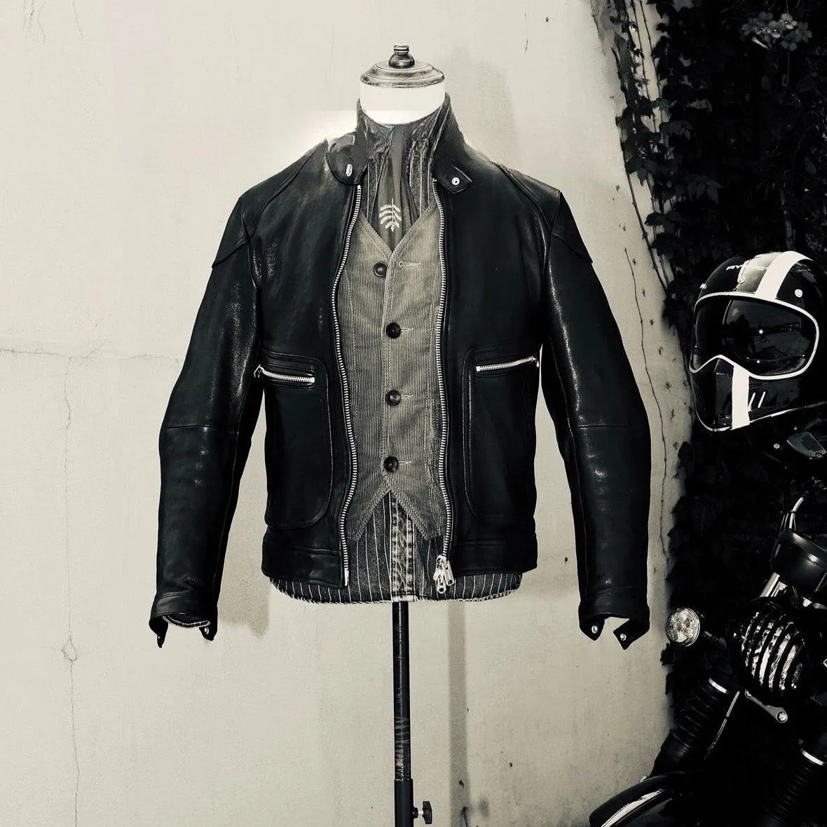 WAXED LEATHER JACKET KOSS