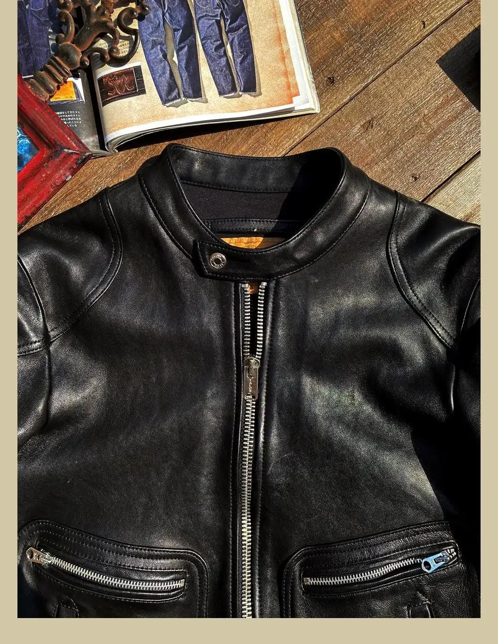 WAXED LEATHER JACKET KOSS