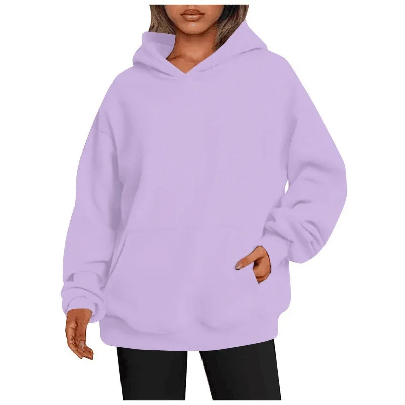 Women's Fashion Casual Thick Hooded Sweater