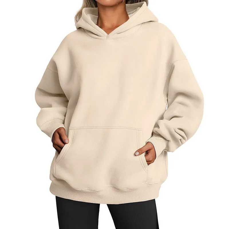 Women's Fashion Casual Thick Hooded Sweater