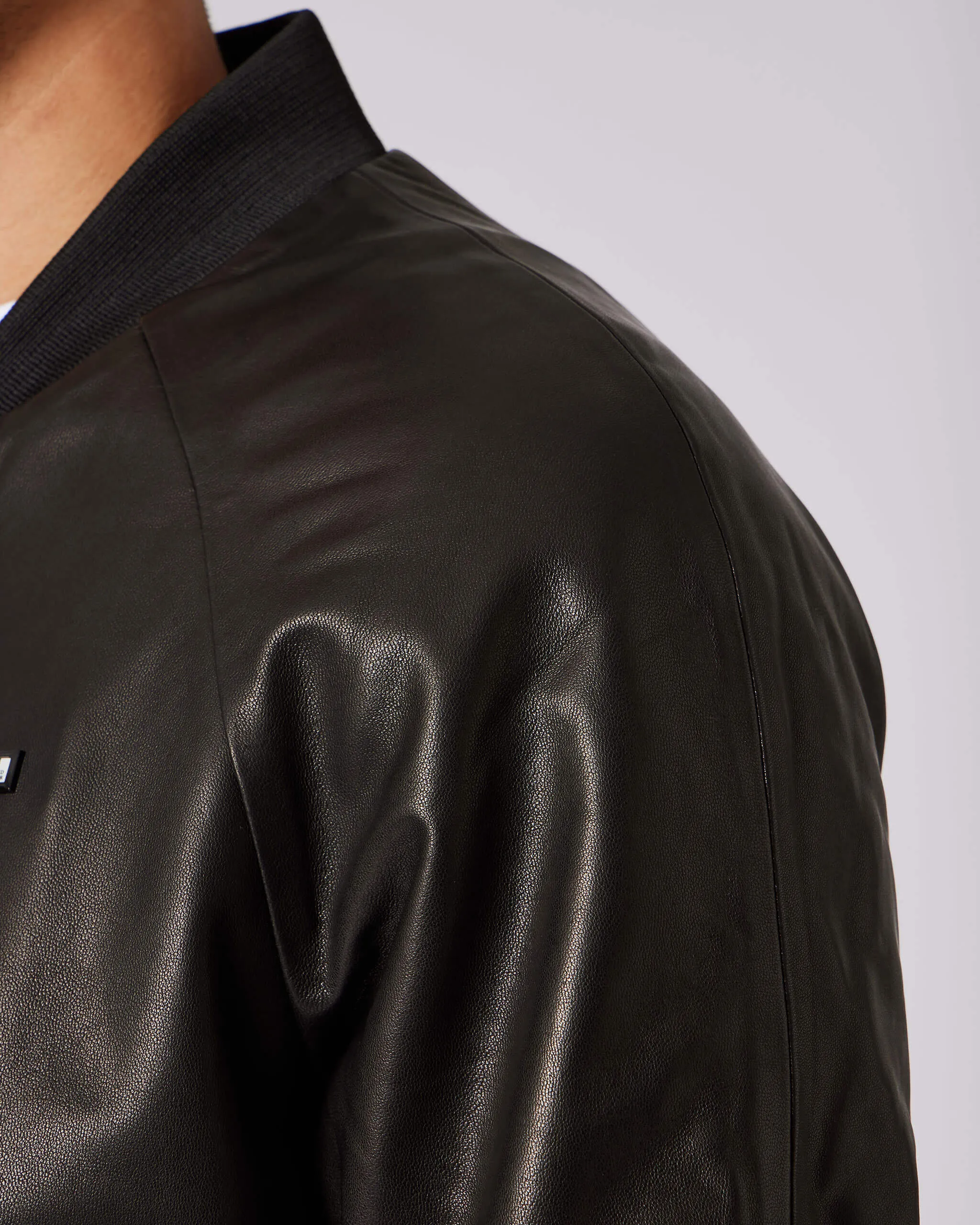 Wythenshawe Leather Jacket Black