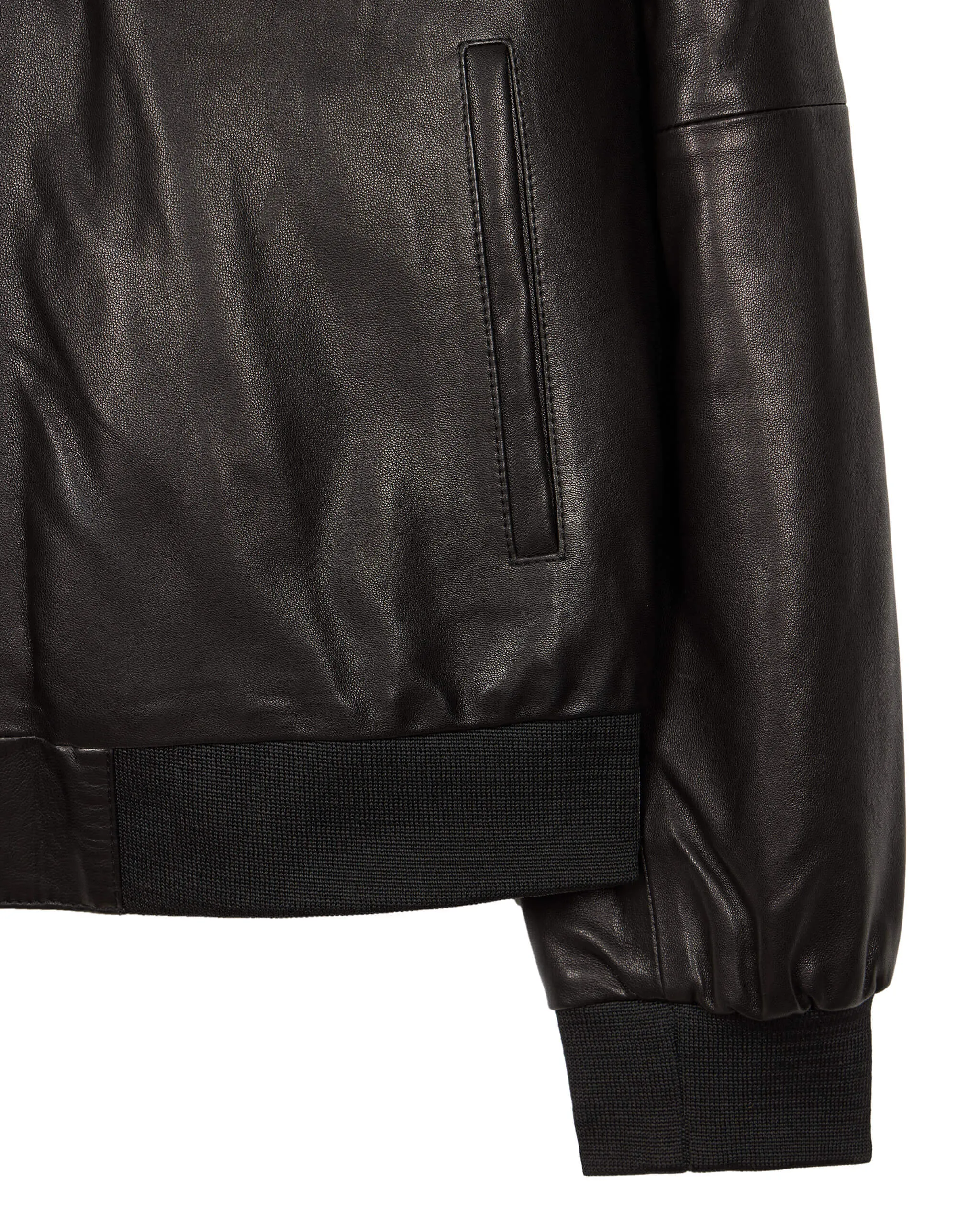 Wythenshawe Leather Jacket Black